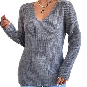Celeste Y2K V-Neck Sweater