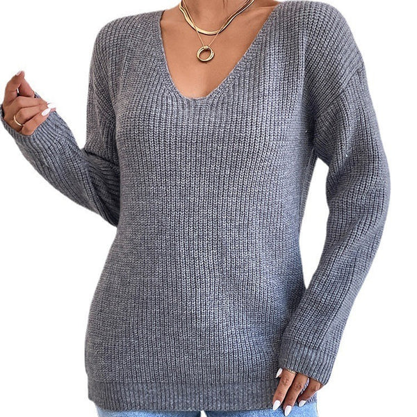 Celeste Y2K V-Neck Sweater