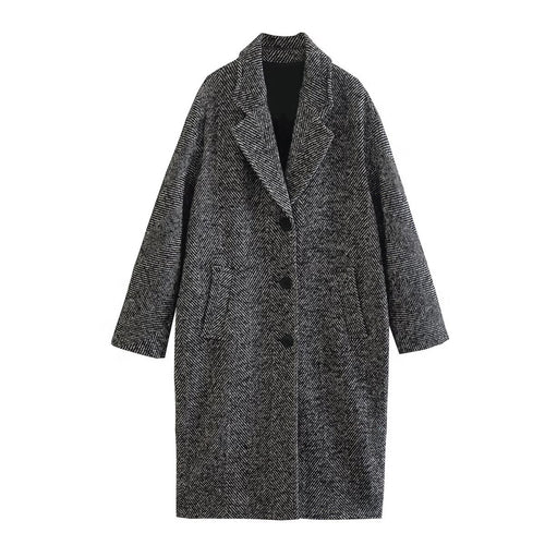 Beatrice Serrated Twill Overcoat