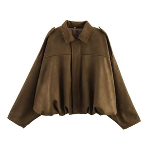 Women's European And American Style French Suede Texture Effect Coat