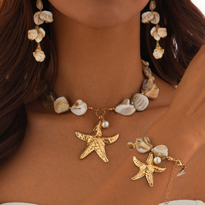 Nerida Coastal Conch Choker