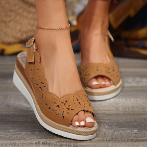 Livia Roman Elegance Wedge Sandals