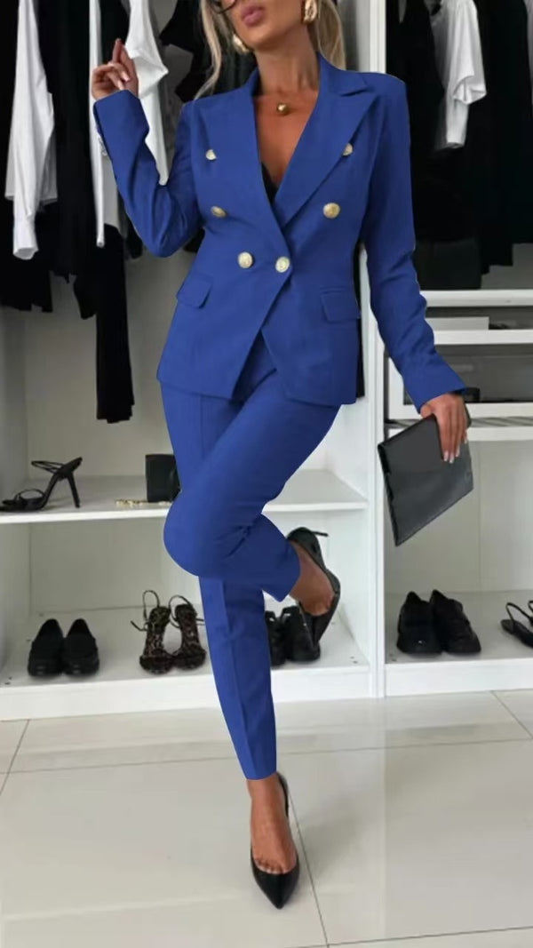 Victoria Lapel Business Suit Set