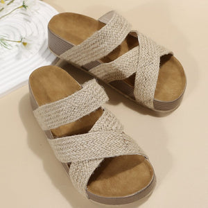 Sienna Coastal Cross-Strap Sandals