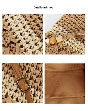 Lila Woven Summer Charm Bag