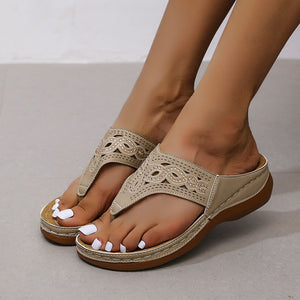 Elara Rhinestone Coastal Wedges