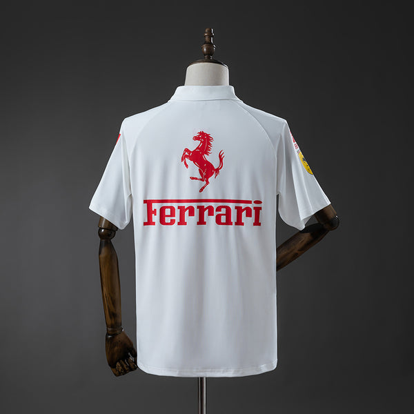 Scuderia Ferrari F1 2025 White Polo