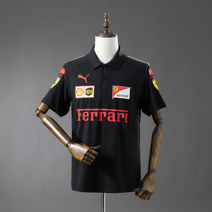 Scuderia Ferrari F1 2025 Black Polo