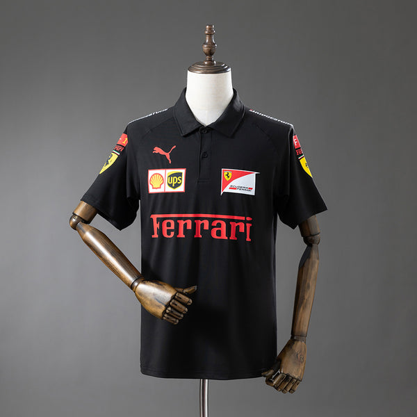 Scuderia Ferrari F1 2025 Black Polo