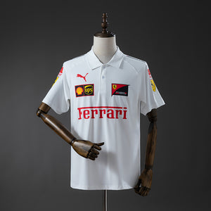 Scuderia Ferrari F1 2025 White Polo