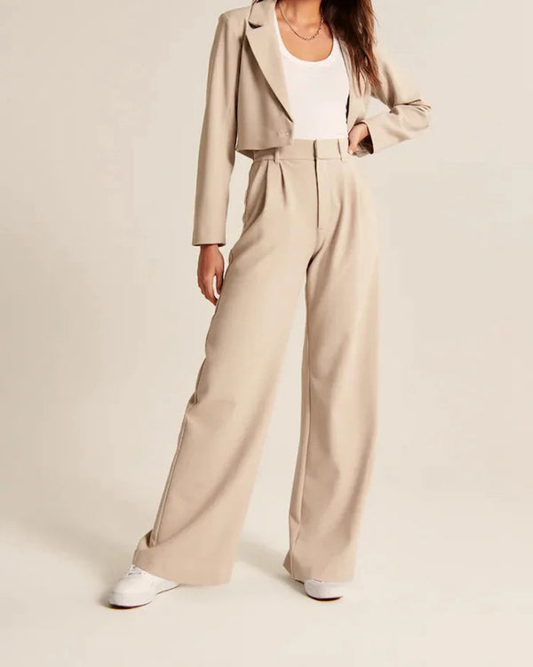 Adeline High-Waist Coastal Trousers