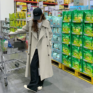 Spring And Autumn New Long Sleeve Trench Coat Women