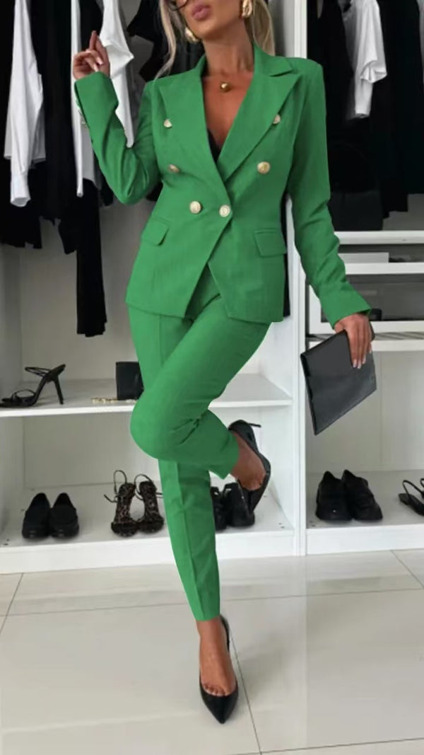 Victoria Lapel Business Suit Set