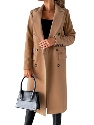 Giselle Double-Breasted Lapel Coat