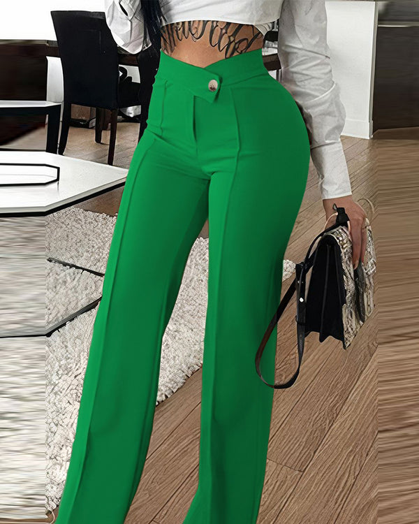 Clara Buckle Chic Trousers