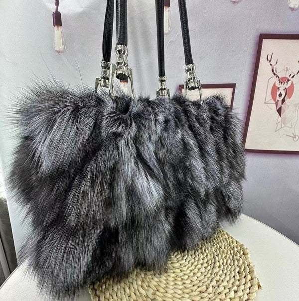 Valentina Fox Fur Luxe Tote