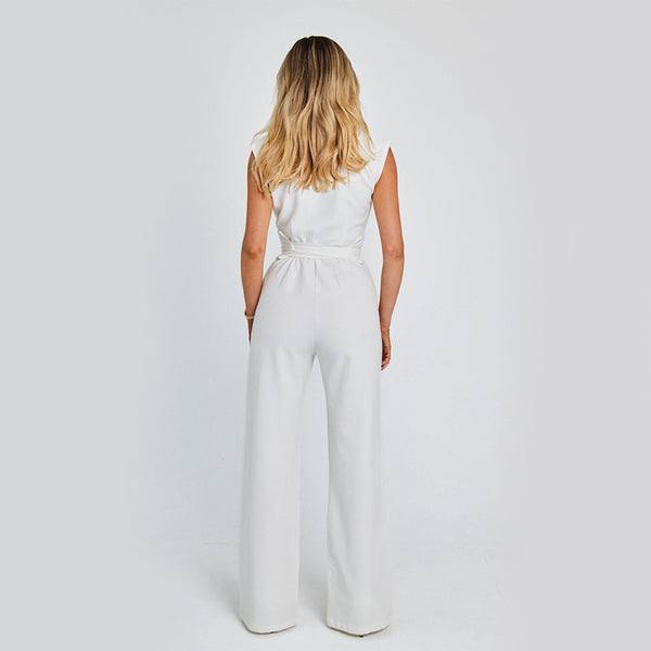 Valentina V-Neck Luxe Jumpsuit