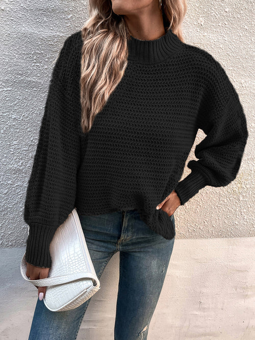 Autumn And Winter New Style Lantern Sleeve Pullover Sweater Women