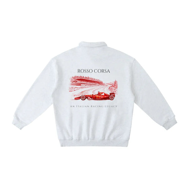 The Rosso Corsa Polo Sweater | Blueprint Edition